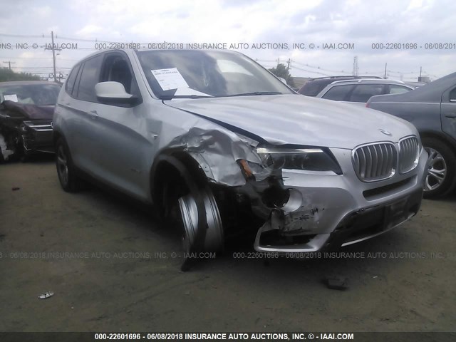 5UXWX5C52BL701813 - 2011 BMW X3 XDRIVE28I SILVER photo 1