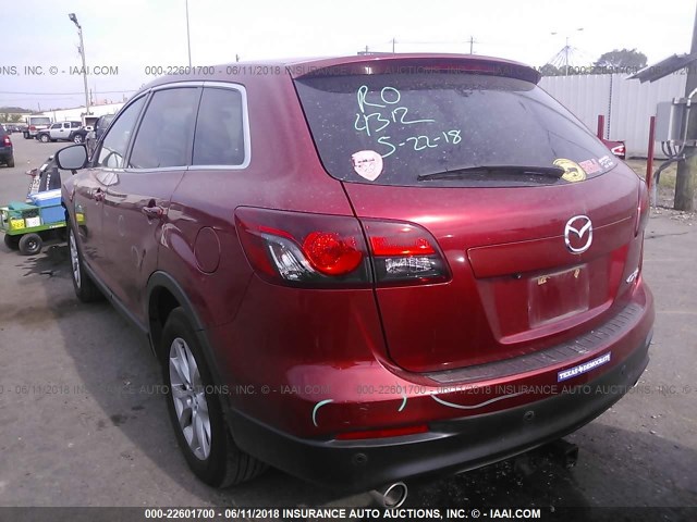 JM3TB2CA8F0463351 - 2015 MAZDA CX-9 TOURING RED photo 3