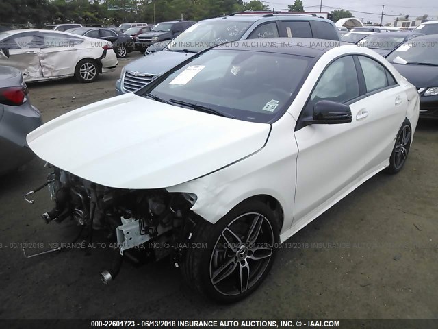 WDDSJ4GB8JN603731 - 2018 MERCEDES-BENZ CLA 250 4MATIC WHITE photo 2