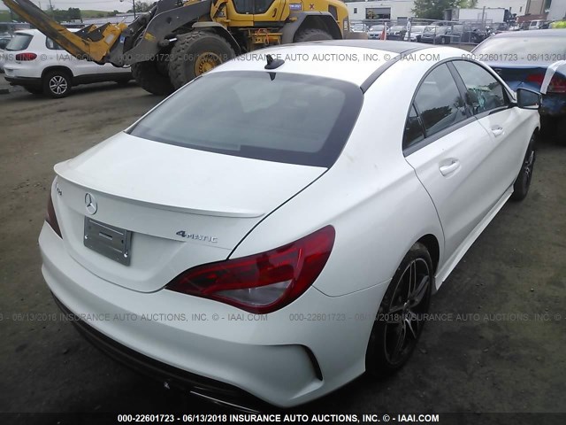 WDDSJ4GB8JN603731 - 2018 MERCEDES-BENZ CLA 250 4MATIC WHITE photo 4