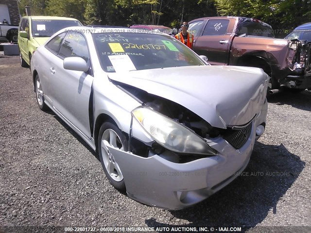 4T1CE38P56U644043 - 2006 TOYOTA CAMRY SOLARA SE/SLE SILVER photo 1
