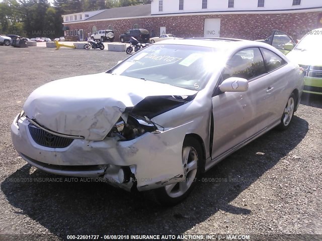 4T1CE38P56U644043 - 2006 TOYOTA CAMRY SOLARA SE/SLE SILVER photo 2