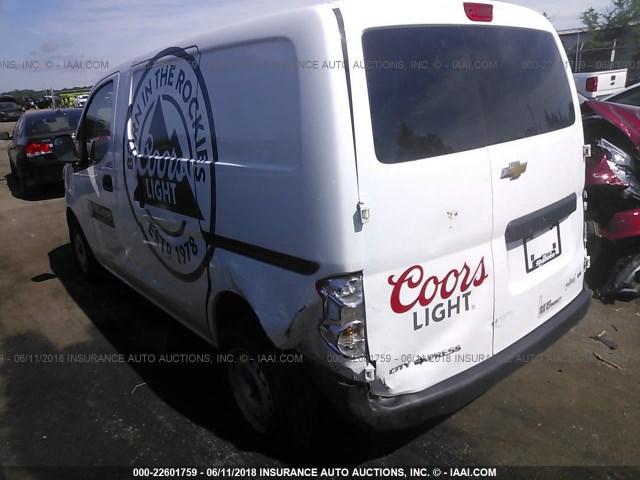 3N63M0YN5FK702024 - 2015 CHEVROLET CITY EXPRESS LS WHITE photo 3