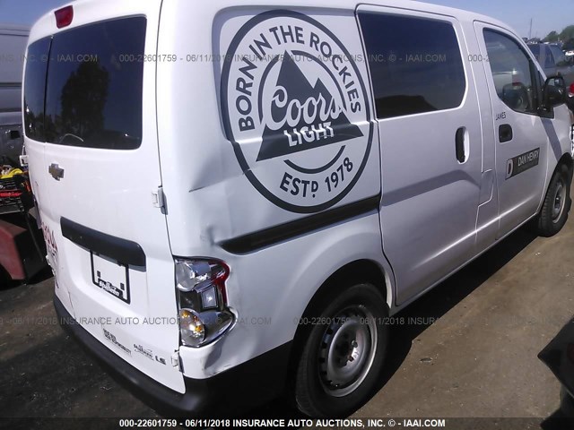 3N63M0YN5FK702024 - 2015 CHEVROLET CITY EXPRESS LS WHITE photo 4