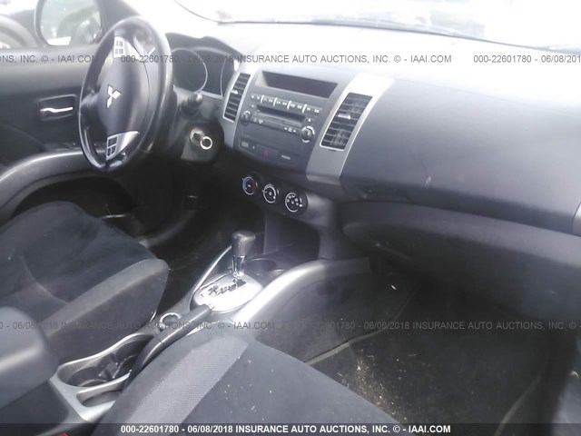 JA4LT21W29Z015654 - 2009 MITSUBISHI OUTLANDER ES წითელი ფოტო 5