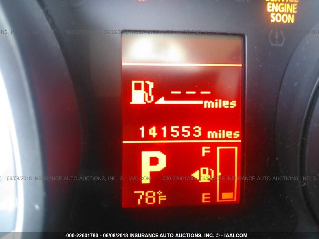 JA4LT21W29Z015654 - 2009 MITSUBISHI OUTLANDER ES წითელი ფოტო 7