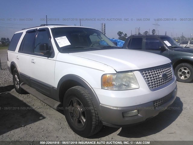 1FMPU17L03LC34002 - 2003 FORD EXPEDITION EDDIE BAUER WHITE photo 1