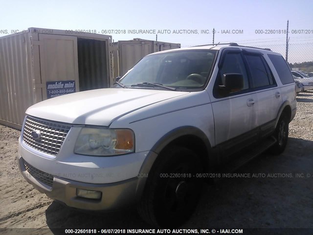 1FMPU17L03LC34002 - 2003 FORD EXPEDITION EDDIE BAUER WHITE photo 2