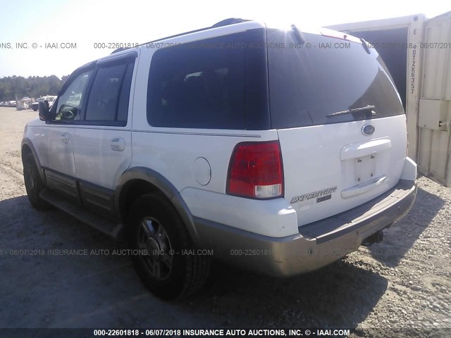 1FMPU17L03LC34002 - 2003 FORD EXPEDITION EDDIE BAUER WHITE photo 3