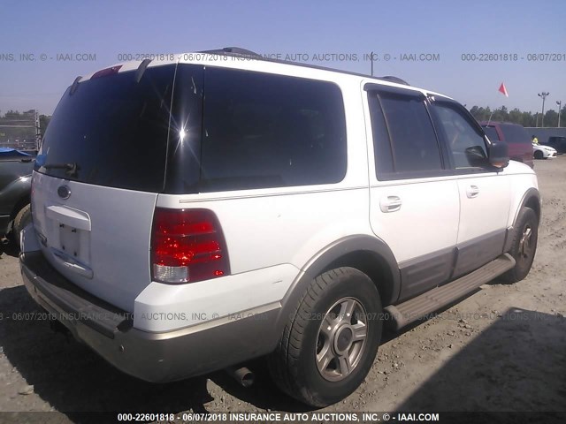 1FMPU17L03LC34002 - 2003 FORD EXPEDITION EDDIE BAUER WHITE photo 4