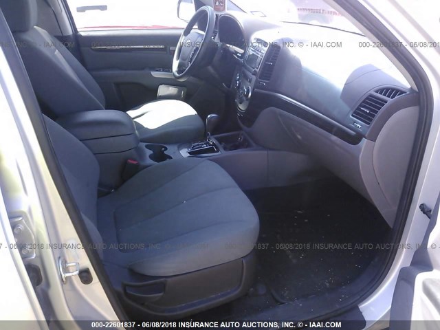 5XYZG3AB5BG079408 - 2011 HYUNDAI SANTA FE GLS SILVER photo 5