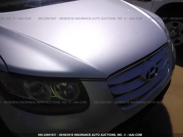 5XYZG3AB5BG079408 - 2011 HYUNDAI SANTA FE GLS SILVER photo 6