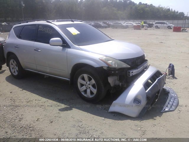 JN8AZ08T16W409854 - 2006 NISSAN MURANO SL/SE/S SILVER photo 1