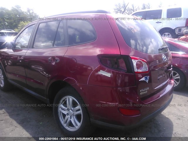 5NMSGDAB1AH374226 - 2010 HYUNDAI SANTA FE GLS RED photo 6