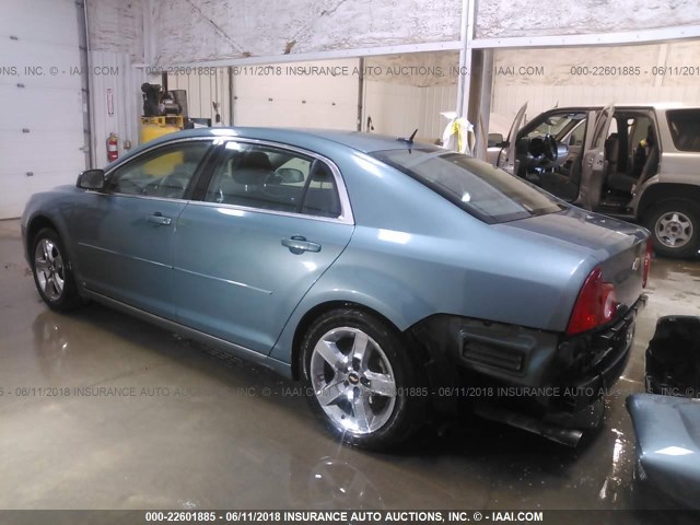1G1ZH57B69F166238 - 2009 CHEVROLET MALIBU 1LT მწვანე ფოტო 3