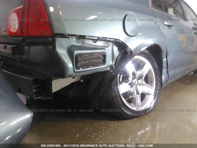 1G1ZH57B69F166238 - 2009 CHEVROLET MALIBU 1LT მწვანე ფოტო 6