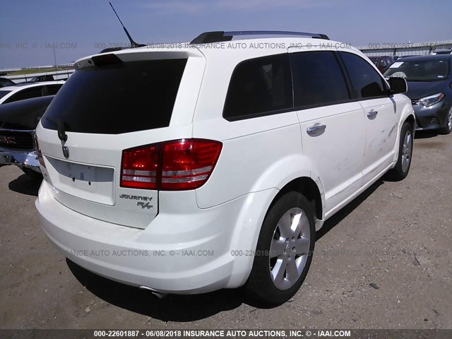 3D4PG9FV0AT237192 - 2010 DODGE JOURNEY R/T WHITE photo 4