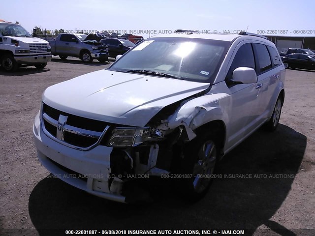 3D4PG9FV0AT237192 - 2010 DODGE JOURNEY R/T WHITE photo 6