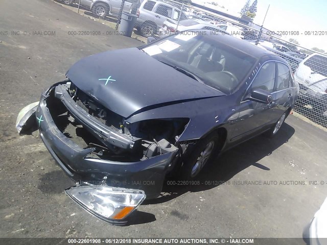 1HGCM56736A067165 - 2006 HONDA ACCORD EX GRAY photo 2