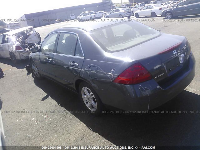 1HGCM56736A067165 - 2006 HONDA ACCORD EX GRAY photo 3