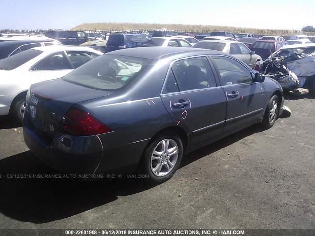 1HGCM56736A067165 - 2006 HONDA ACCORD EX GRAY photo 4