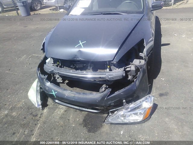 1HGCM56736A067165 - 2006 HONDA ACCORD EX GRAY photo 6