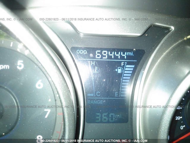 KMHTC6AD9CU020507 - 2012 HYUNDAI VELOSTER SILVER photo 7