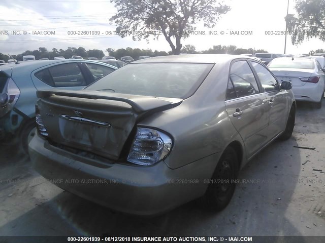 4T1BE32K62U640778 - 2002 TOYOTA CAMRY LE/XLE/SE 棕色 照片 4