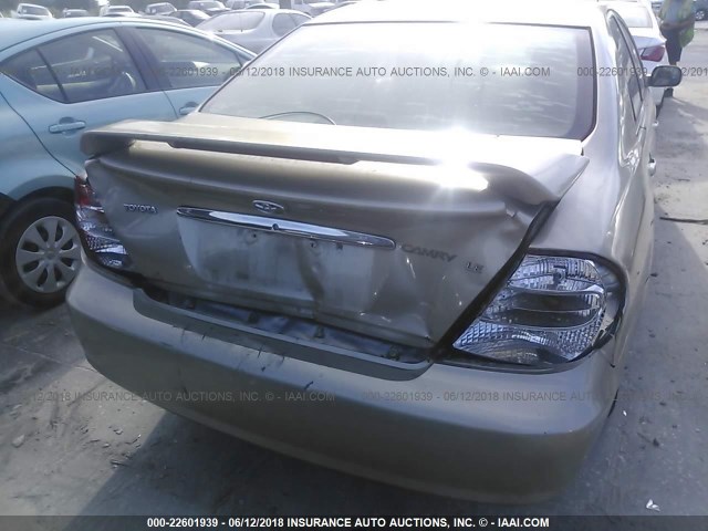 4T1BE32K62U640778 - 2002 TOYOTA CAMRY LE/XLE/SE 棕色 照片 6