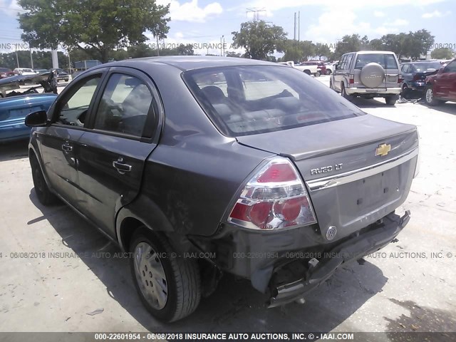 KL1TD5DE2BB218296 - 2011 CHEVROLET AVEO LS/LT 灰色 照片 3