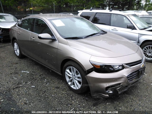 1G1ZD5ST5JF173830 - 2018 CHEVROLET MALIBU LT BROWN photo 1