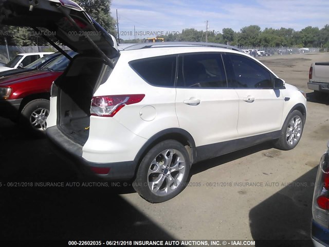 1FMCU9J92EUD95121 - 2014 FORD ESCAPE TITANIUM WHITE photo 4