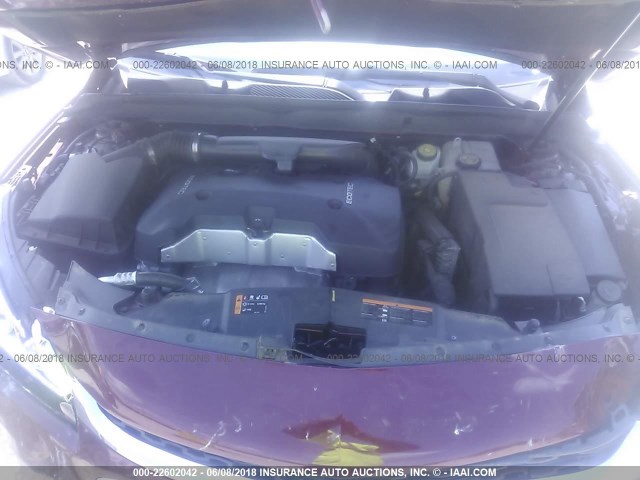 1G11C5SLXFF353912 - 2015 CHEVROLET MALIBU 1LT MAROON photo 10