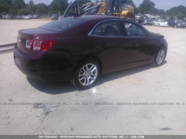 1G11C5SLXFF353912 - 2015 CHEVROLET MALIBU 1LT MAROON photo 4