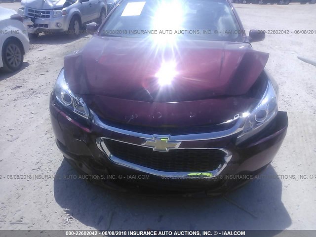 1G11C5SLXFF353912 - 2015 CHEVROLET MALIBU 1LT MAROON photo 6