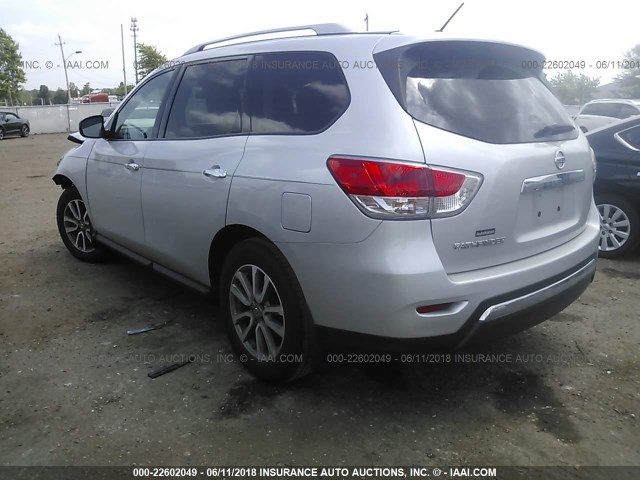 5N1AR2MN5GC658736 - 2016 NISSAN PATHFINDER S/SV/SL/PLATINUM SILVER photo 3