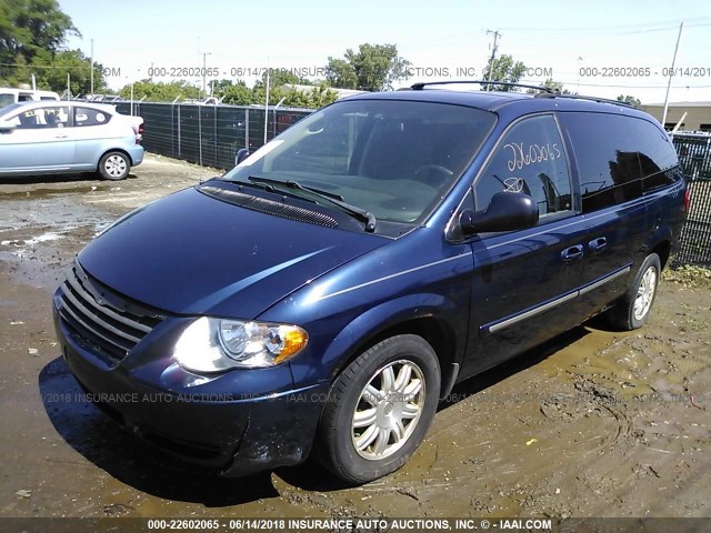 2A4GP54L16R744033 - 2006 CHRYSLER TOWN & COUNTRY TOURING BLUE photo 2