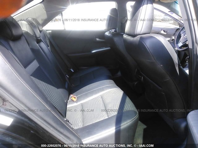 4T1BF1FK5CU169302 - 2012 TOYOTA CAMRY SE/LE/XLE BLACK photo 8