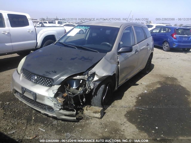 2T1KR32E93C145847 - 2003 TOYOTA COROLLA MATRIX XR GOLD photo 2