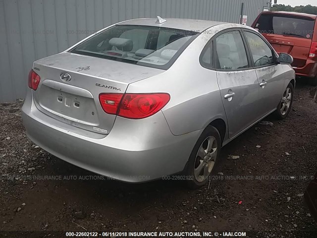 KMHDU46D79U675904 - 2009 HYUNDAI ELANTRA GLS/SE SILVER photo 4