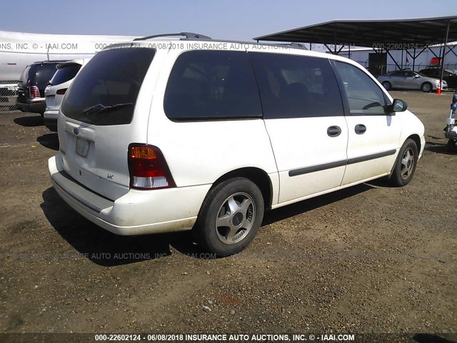 2FMZA51462BB69567 - 2002 FORD WINDSTAR LX WHITE photo 4