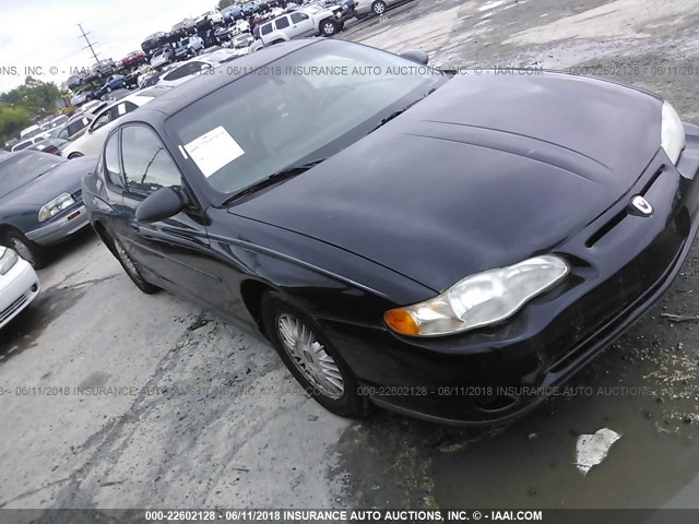 2G1WW12E3Y9209203 - 2000 CHEVROLET MONTE CARLO LS 黑色 照片 1