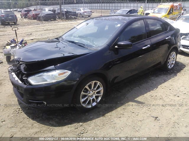 1C3CDFCHXDD132983 - 2013 DODGE DART LIMITED/R/T BLACK photo 2