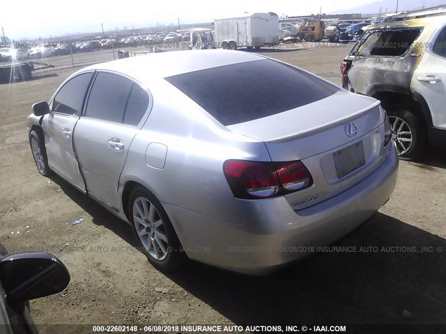 JTHBH96S065026591 - 2006 LEXUS GS GENERATION 200 300 SILVER photo 3