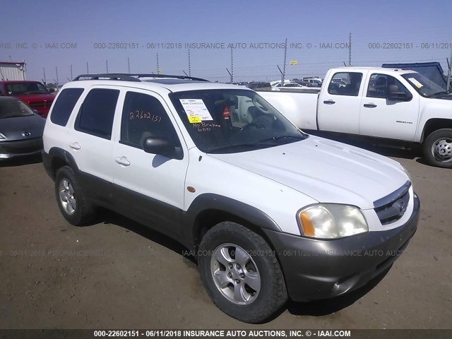 4F2CZ06193KM55456 - 2003 MAZDA TRIBUTE ES WHITE photo 1