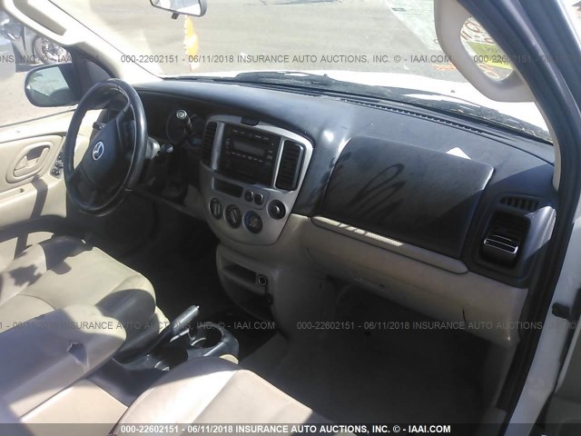 4F2CZ06193KM55456 - 2003 MAZDA TRIBUTE ES WHITE photo 5