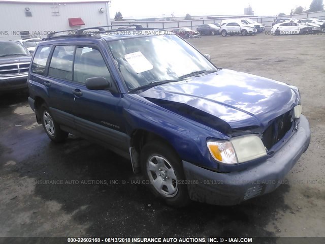 JF1SF63551G750512 - 2001 SUBARU FORESTER L BLUE photo 1