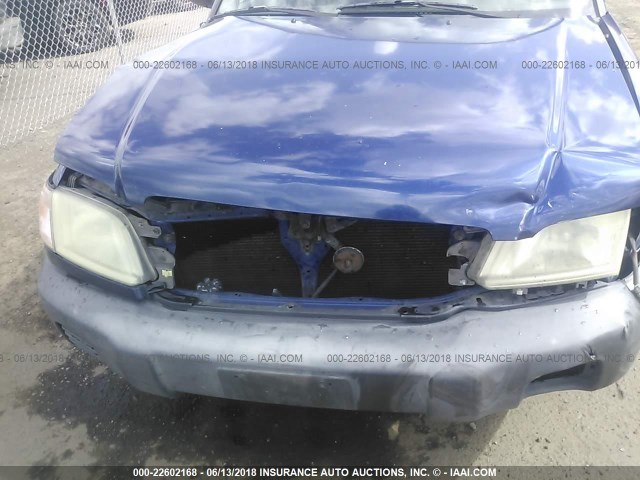 JF1SF63551G750512 - 2001 SUBARU FORESTER L BLUE photo 6