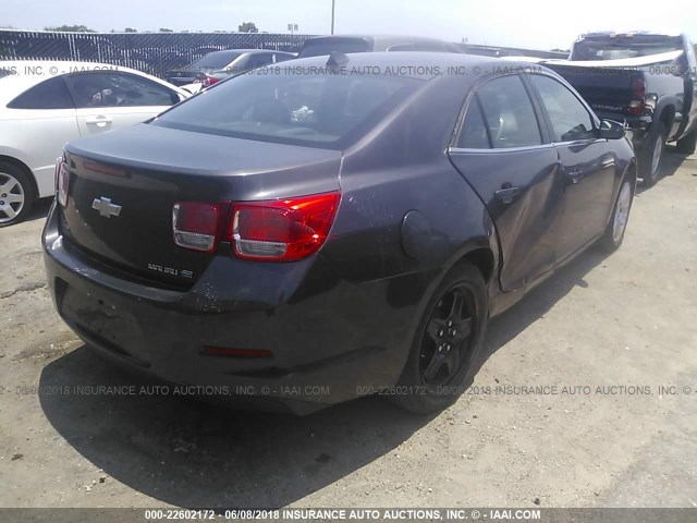 1G11D5SR8DF150466 - 2013 CHEVROLET MALIBU 1LT შავი ფოტო 4