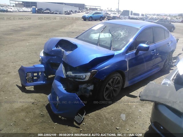 JF1VA1J60G8819958 - 2016 SUBARU WRX LIMITED BLUE photo 2